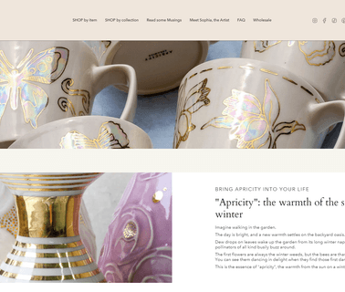 Apricity Ceramics garden pottery