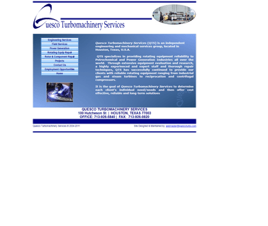 Quesco Turbomachinery Services Home component repairs