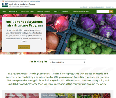 Usda Agricultural Marketing Service importing service