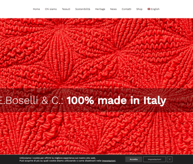 Boselli Textile Polyester italian bedding