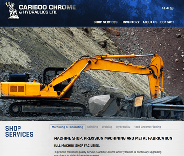 Cariboo Chrome and Hydraulics Precision Machine Shop Fabrication cylinder hydraulics