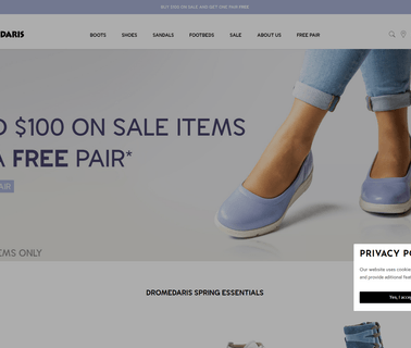 Home - Dromedaris flat casual sandals