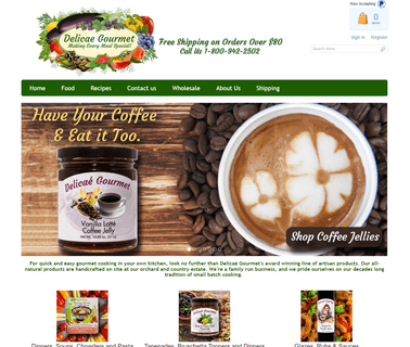 Delicae Gourmet food during