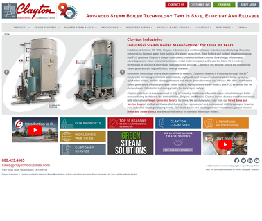 Clayton Industries, boiling equipment