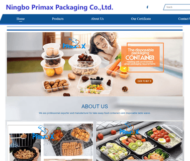 Ningbo Primax clear plastic round box