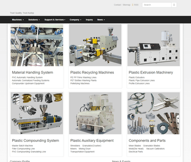 Audop auxiliary machine pipe extruder