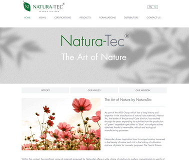 Natura-Tec cosmetics natural ingredients