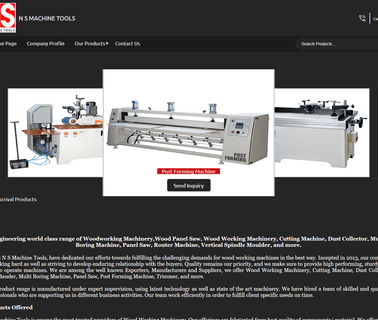 N S Machine Tools automatic saw wood