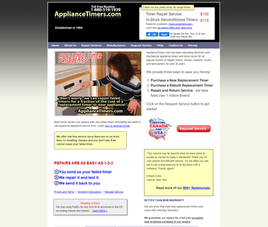 Appliance Timer and Stove Clock Repair and Replacement - Ranges undercounter dishwashers