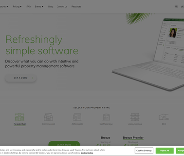 Yardi Breeze; Property Management Software built mid