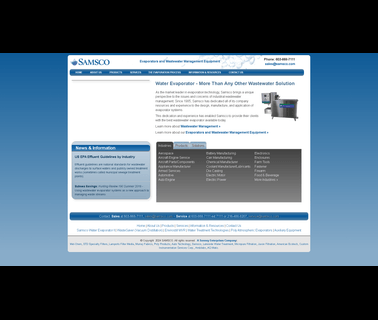 Samsco Wastewater Management vacuum distillation equipment