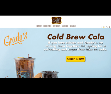 Gradys Cold Brew brewed coffee
