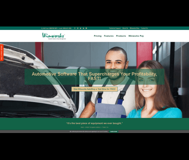 Winworks Autoshop Management Software auto parts repair shop