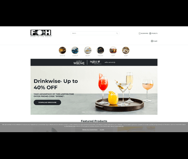 Home Page serving platters