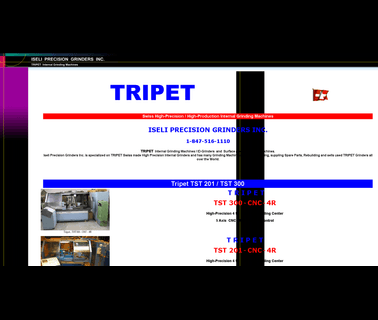 Tripet Internal Grinders; Iseli Precision Grinders is Spcialized made swiss
