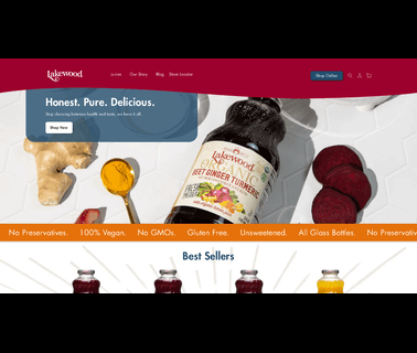 Lakewood Organic Juices beverages ethnic