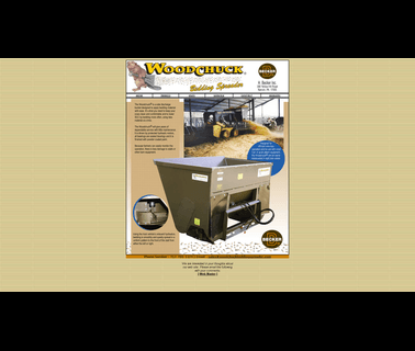 Woodchuck Bedding Spreader husbandry equipment