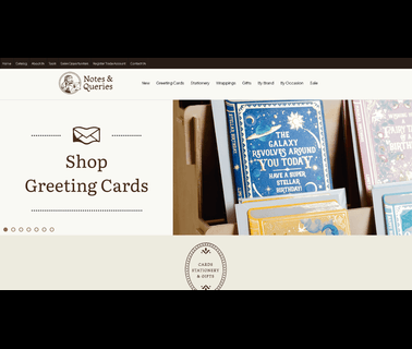 Notes & Queries wrap gifts
