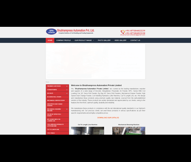 Shubhampress Automation feeders pneumatic