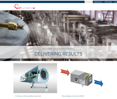 Home - P2F Humidification industrial moisture control