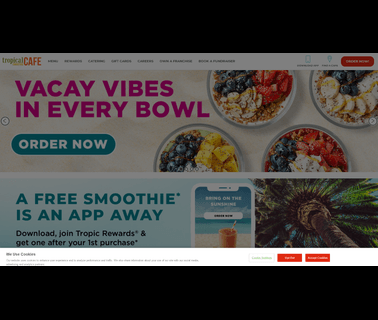 Tropical Smoothie Cafe veggies smoothies