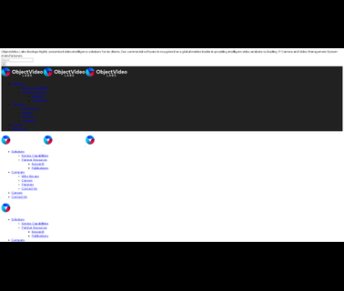 Objectvideo detection homeland