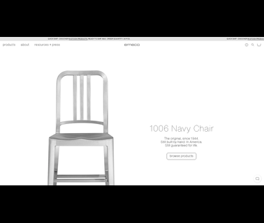 Emeco armchair table