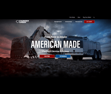 Thunder Creek Equipment construction utility trailer