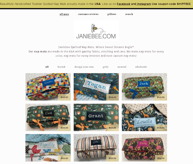 Janiebee Quilted Nap Mats baby activity mats