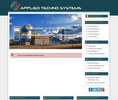 Applied Techno Systems air dust monitor