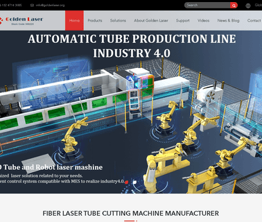 Wuhan Golden Laser co2 laser tube cutting machine