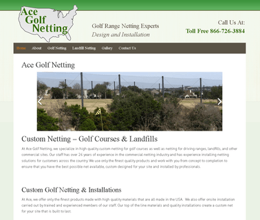 Ace Golf Netting custom landfill