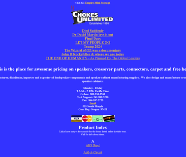 Chokes Unlimited Offers S capacitors electrical