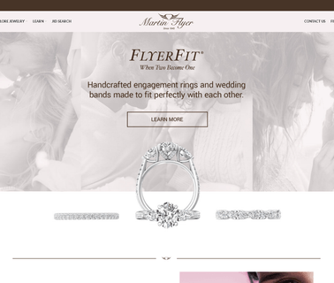 Martin Flyer Handcrafted Engagement Ring, Wedding postcard flyer