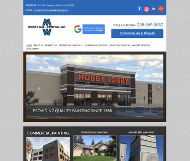 Dependable Paint Contractors in Modesto Ca Mickey Wall building wall paint