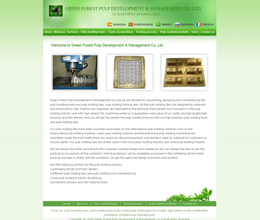 Green Forest Pulp Molding carton molding machine