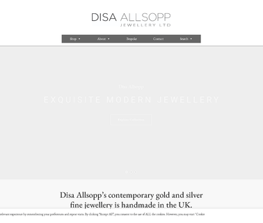 Disa Allsopp sterling silver gold jewellery