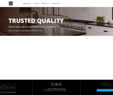Natural Stone Countertop Fabricators in Texas and Oklahoma | Allied Stone bathroom vanities and countertops