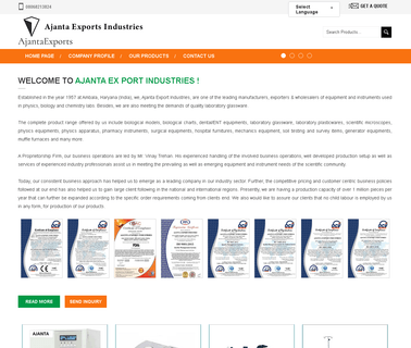 Ajanta Export Industries vacuum pump testing