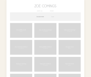 Home - Zoe Comings handmade elegant