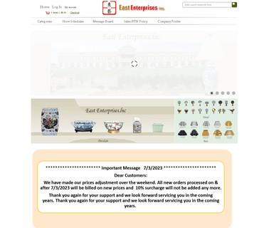 East Enterprises Inc. finials