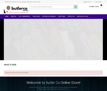 Butlers - Vicki Collection velvet window