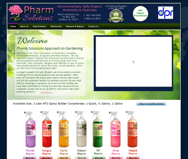 Pharm Solutions Organic Herbicides Pesticides Fungicides herbicides pesticides