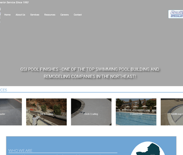 Gsi Pool Finishes & Gunite Specialists blasting materials