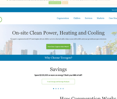 Tecogen Inc. industrial cogeneration systems