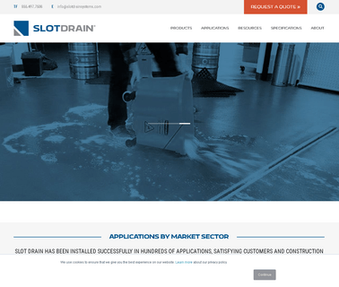 Slot Drain Systems linear processing