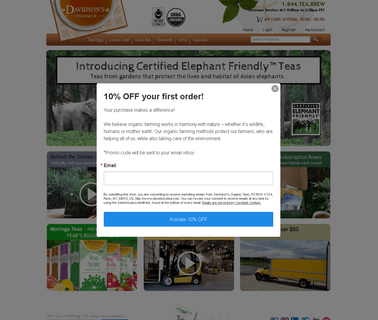 Davidsons Organic Teas complete natural