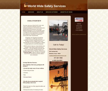 World Wide Safety Service Oshaonline Safety overhead repair