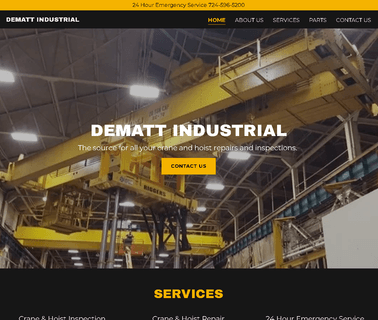 Dematt Industrial - Crane & Hoist Inspection Crane & Hoist osha crane inspection