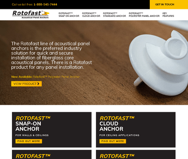 Rotofast – Acoustic Panel Anchors installation acoustical